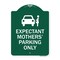 Signmission Expectant Mothers Parking W/ Graphic, Green & White Aluminum Sign, 24" L, 18" H, GW-1824-24028 A-DES-GW-1824-24028 - alternate 1